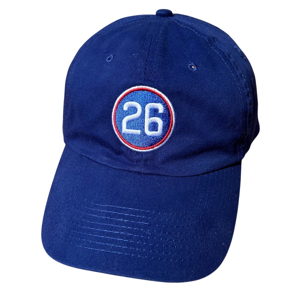Vintage Chicago Cubs Baseball Hat Billy Williams 26 Mens OSFA Blue Sporty Retro